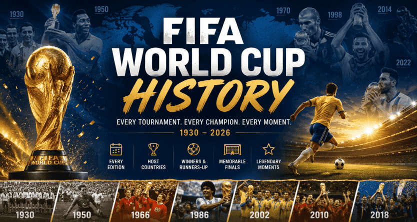 FIFA World Cup History: Complete List of Winners, Hosts & Champions (1930–2026)