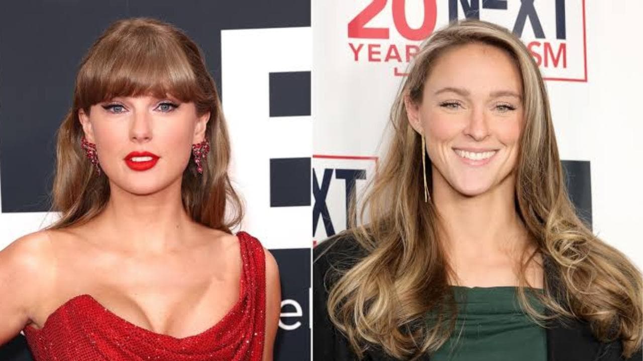 Kylie Kelce opens up about watching Travis Kelce play as Taylor Swift bonds with his nieces