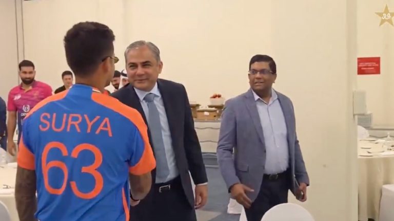 Aam Aadmi Party leader Saurabh Bharadwaj calls out Suryakumar Yadav for shaking hands with PCB chief Mohsin Naqvi